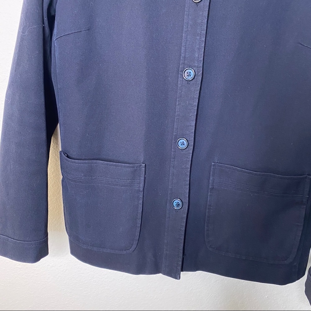 Gap Stretch Button Down Black Cotton Jacket 12 - image 4